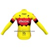 Wielershirt 2023 Bingoal WB Lange Mouw Geel Rood